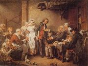 Jean-Baptiste Greuze L'Accordee du  Village Germany oil painting artist